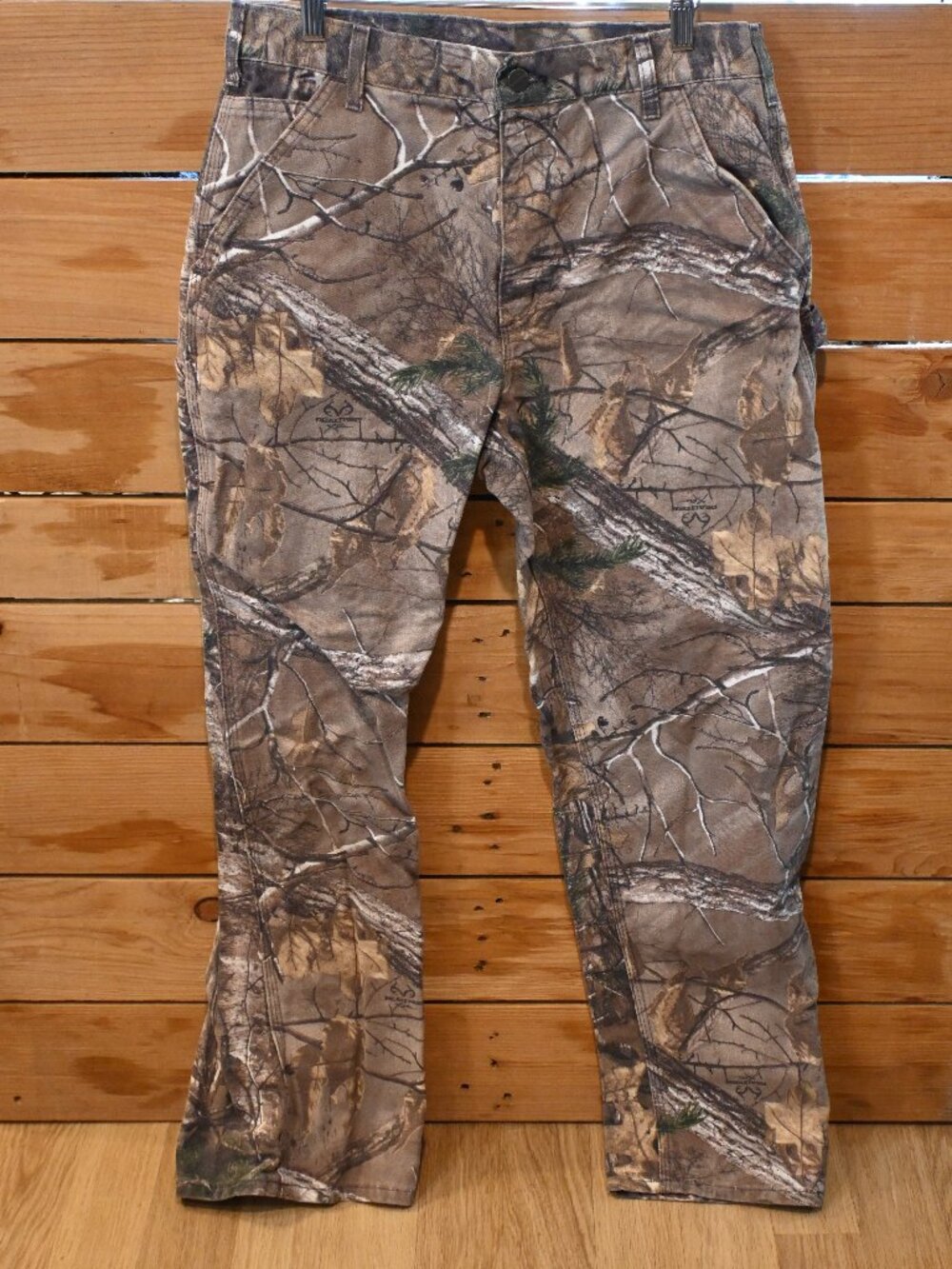 Vintage Carhartt Realtree Camo B235 Loose Fit Dungarees - 33x30 Union Made USA